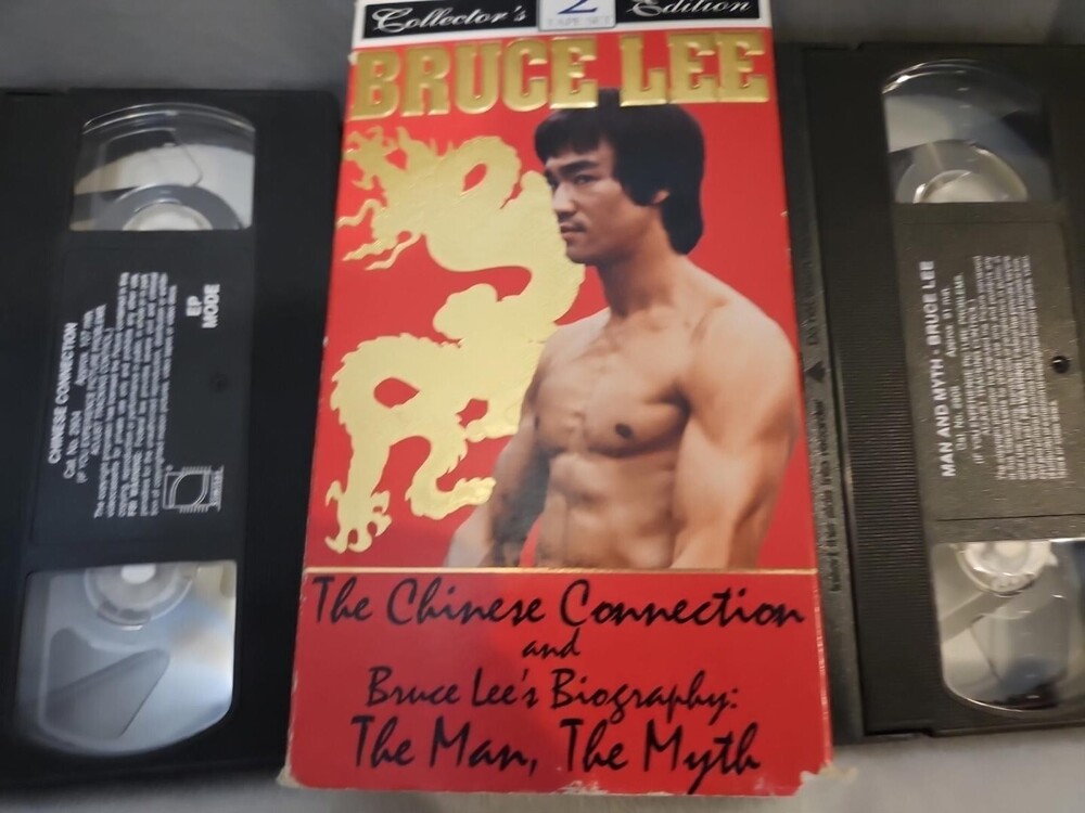 Bruce Lee 2 SET, The Chinese Connection, The Man The Myth (VHS, 1996) KUNG FOO